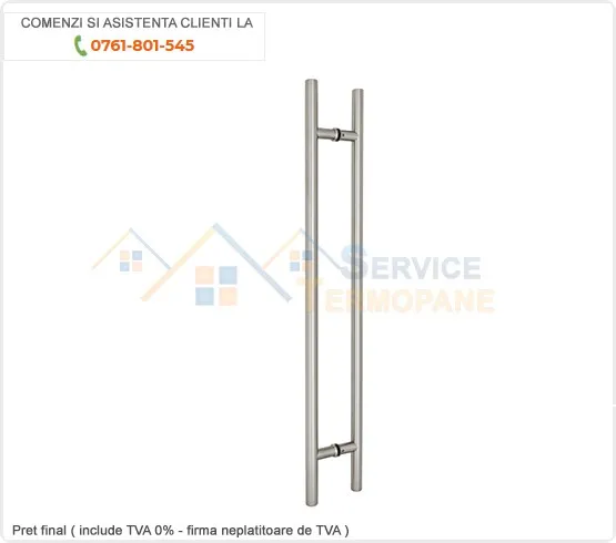 Mâner ușă din aluminiu 2M